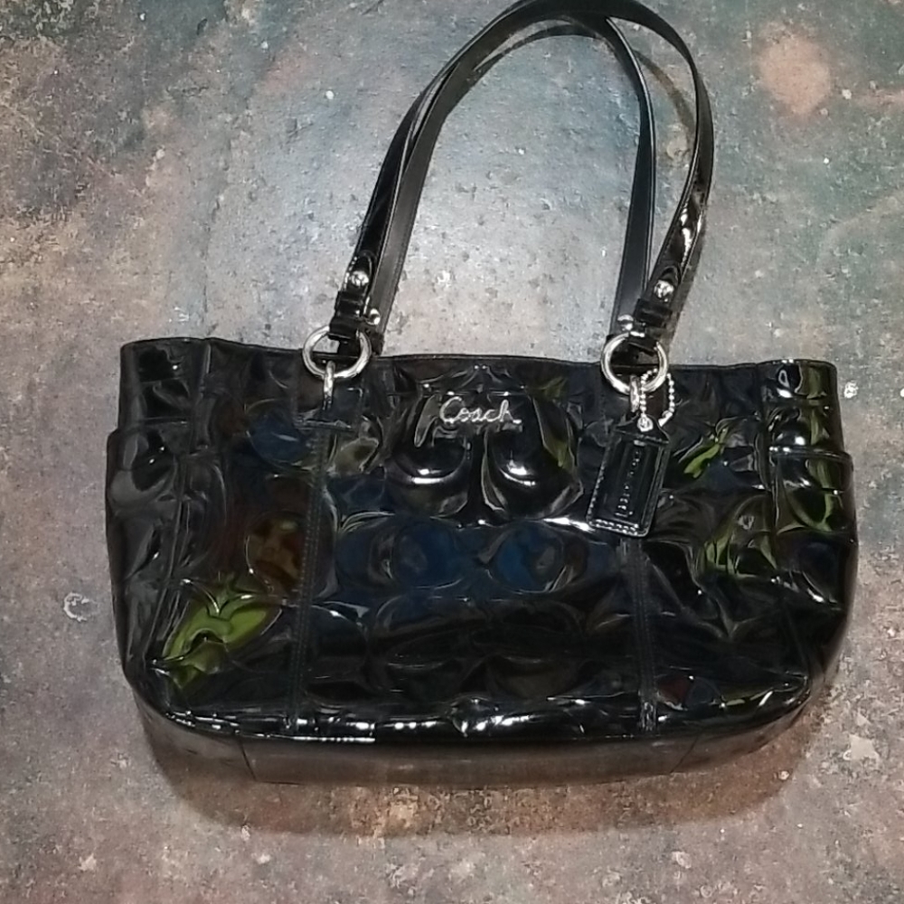 Coach Leatherware Embossed Signature Handbag